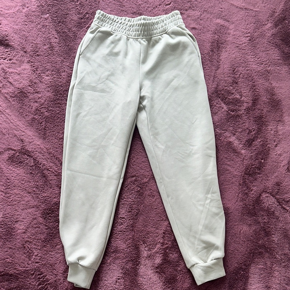 Women’s Very Light Green/Gray Jogger Pants - Picture 3 of 4